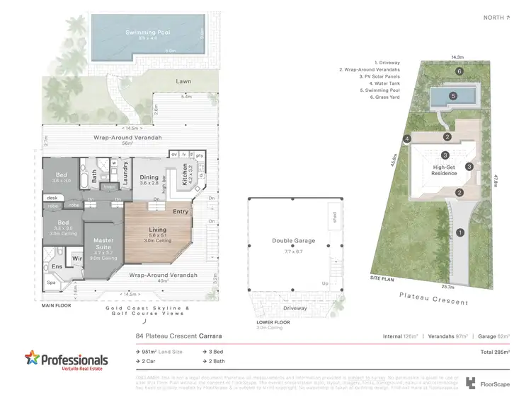 Floorplan of Homely house listing, 84 Plateau Crescent, Carrara QLD 4211