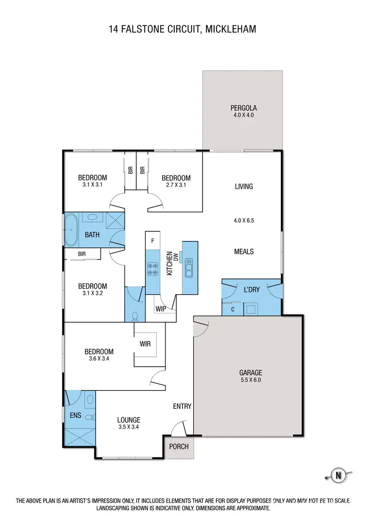 Floorplan of Homely house listing, 14 Falstone Circuit, Mickleham VIC 3064