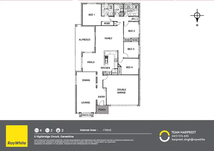 Floorplan of Homely house listing, 5 Highbridge Circuit, Carseldine QLD 4034