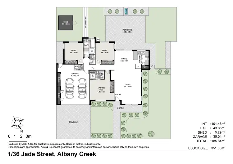 Floorplan of Homely house listing, 1/36 Jade Street, Albany Creek QLD 4035
