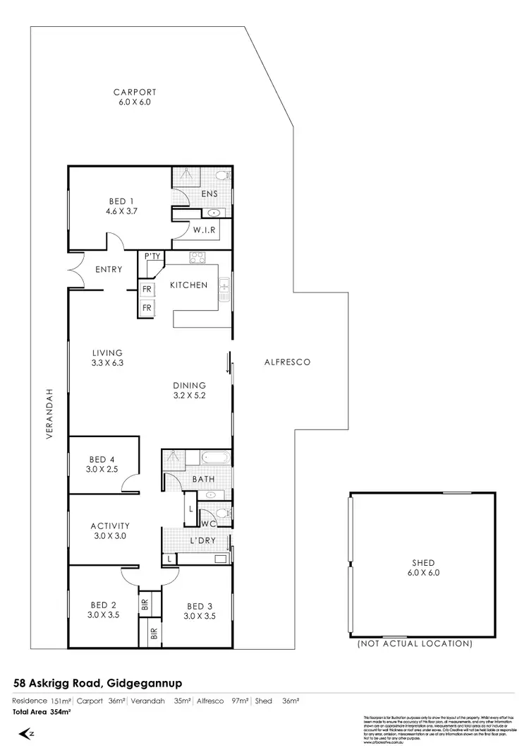 Floorplan of Homely house listing, 58 Askrigg Road, Gidgegannup WA 6083