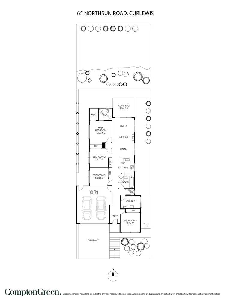 Floorplan of Homely house listing, 65 Northsun Road, Curlewis VIC 3222
