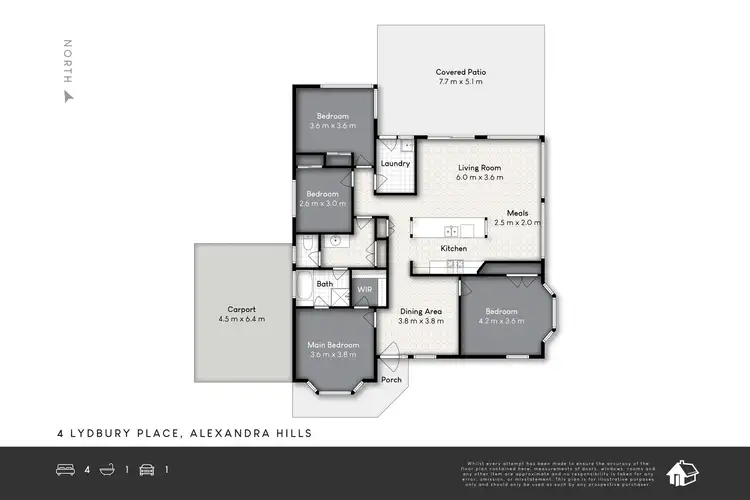 Floorplan of Homely house listing, 4 Lydbury Place, Alexandra Hills QLD 4161