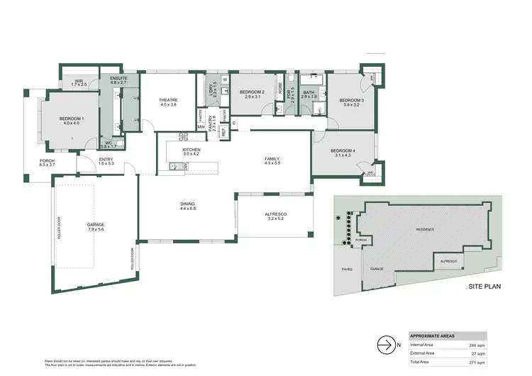 Floorplan of Homely house listing, 3 Shale Court, Piara Waters WA 6112