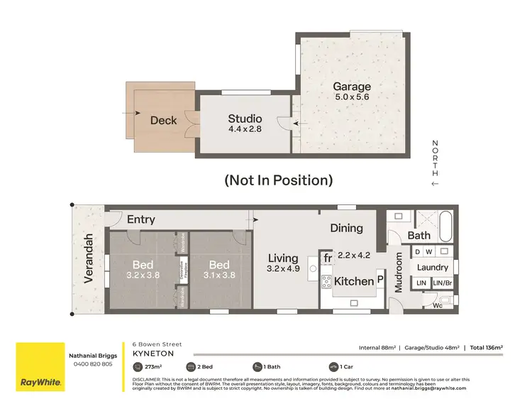 Floorplan of Homely house listing, 6 Bowen Street, Kyneton VIC 3444