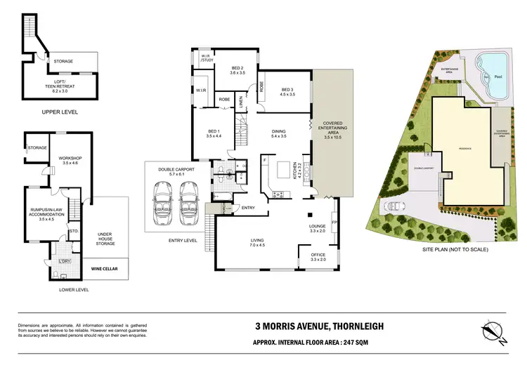 Floorplan of Homely house listing, 3 Morris Avenue, Thornleigh NSW 2120