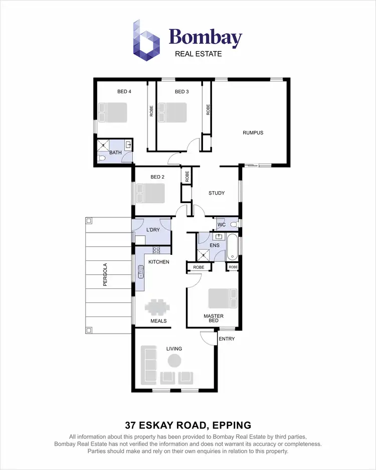 Floorplan of Homely house listing, 37 Eskay Road, Epping VIC 3076