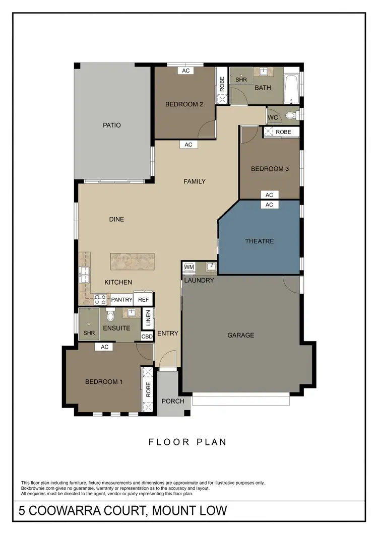 Floorplan of Homely house listing, 5 Coowarra Court, Mount Low QLD 4818