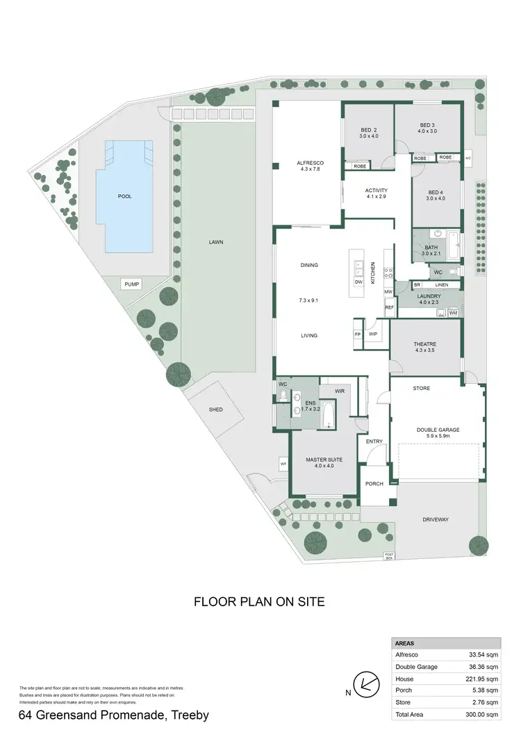 Floorplan of Homely house listing, 64 Greensand Promenade, Treeby WA 6164