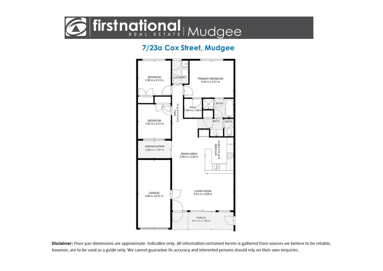 Floorplan of Homely unit listing, 7/23A Cox Street, Mudgee NSW 2850