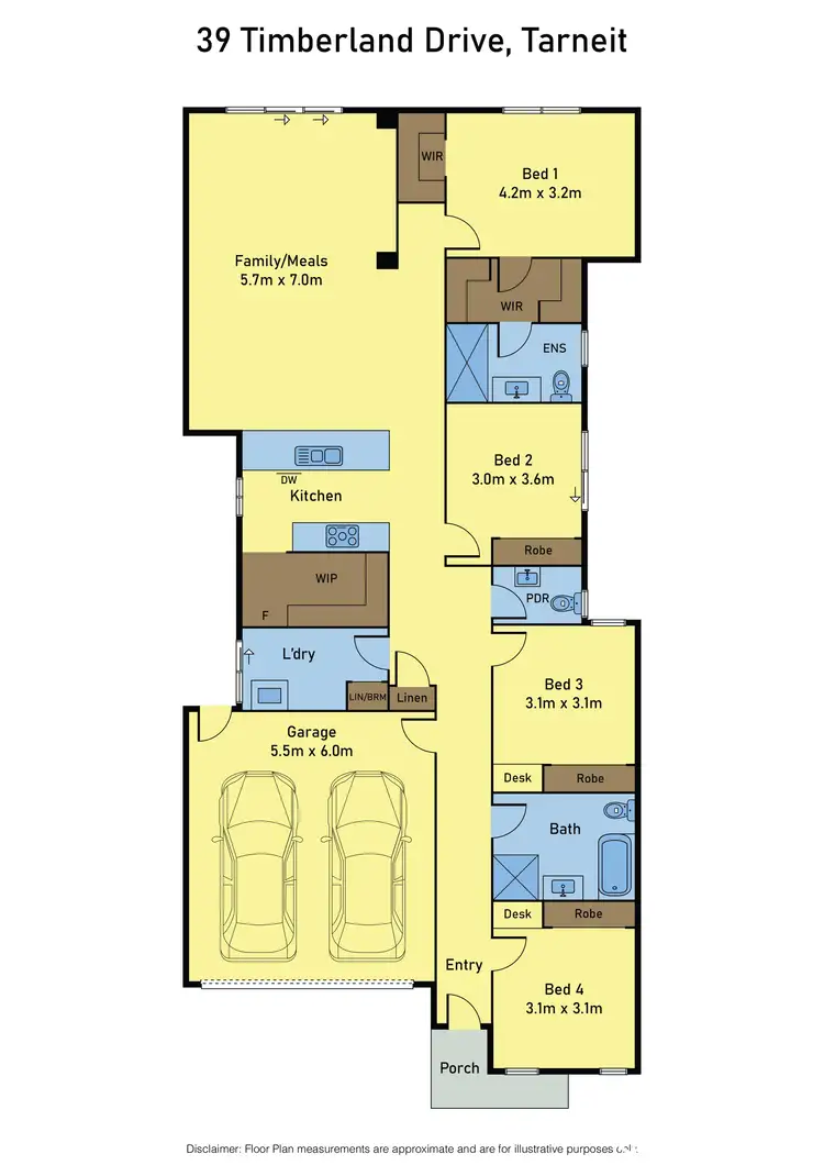 Floorplan of Homely house listing, 39 Timberland Drive, Tarneit VIC 3029