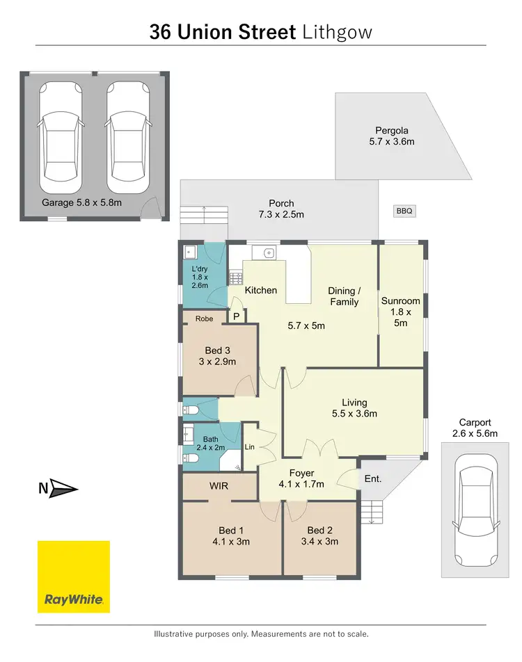 Floorplan of Homely house listing, 36 Union Street, Lithgow NSW 2790