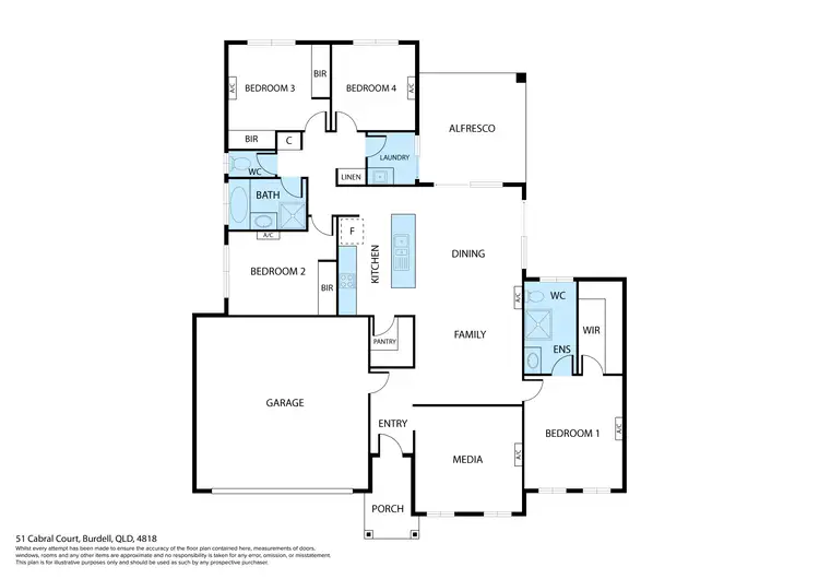 Floorplan of Homely house listing, 51 Cabral Court, Burdell QLD 4818