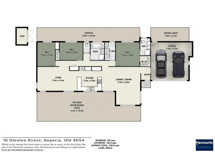 Floorplan of Homely house listing, 16 Glenlea Street, Keperra QLD 4054