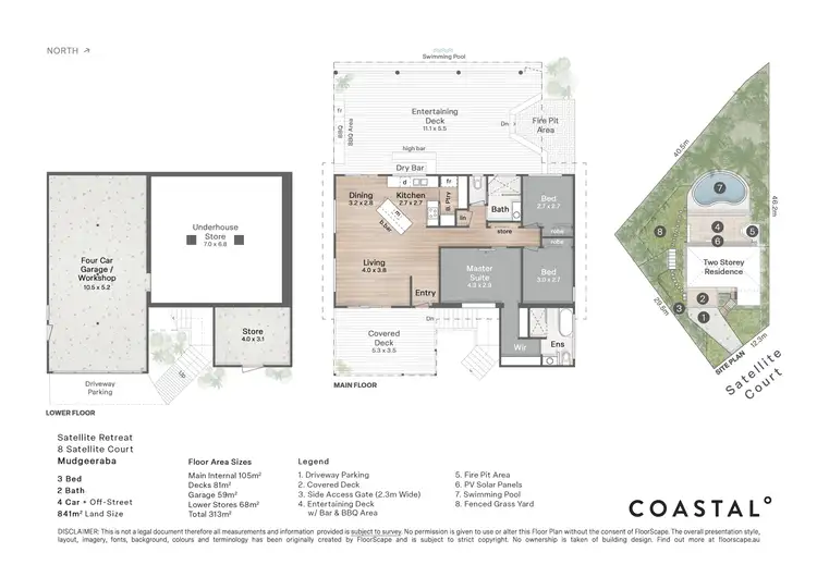 Floorplan of Homely house listing, 8 Satellite Court, Mudgeeraba QLD 4213