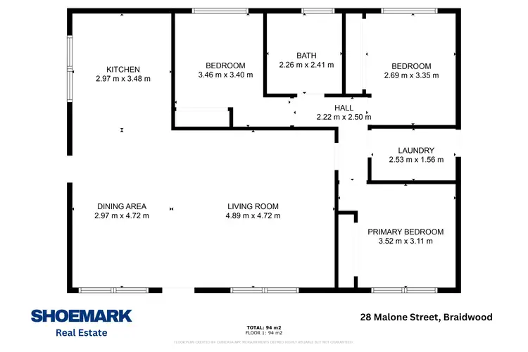 Floorplan of Homely house listing, 28 Malone Street, Braidwood NSW 2622