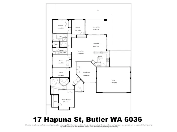 Floorplan of Homely house listing, 17 Hapuna Street, Butler WA 6036
