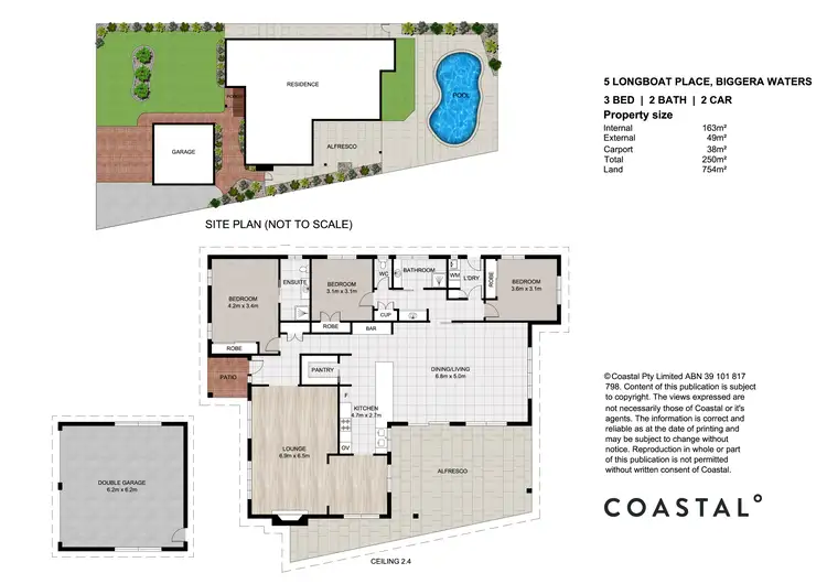 Floorplan of Homely house listing, 5 Longboat Place, Biggera Waters QLD 4216