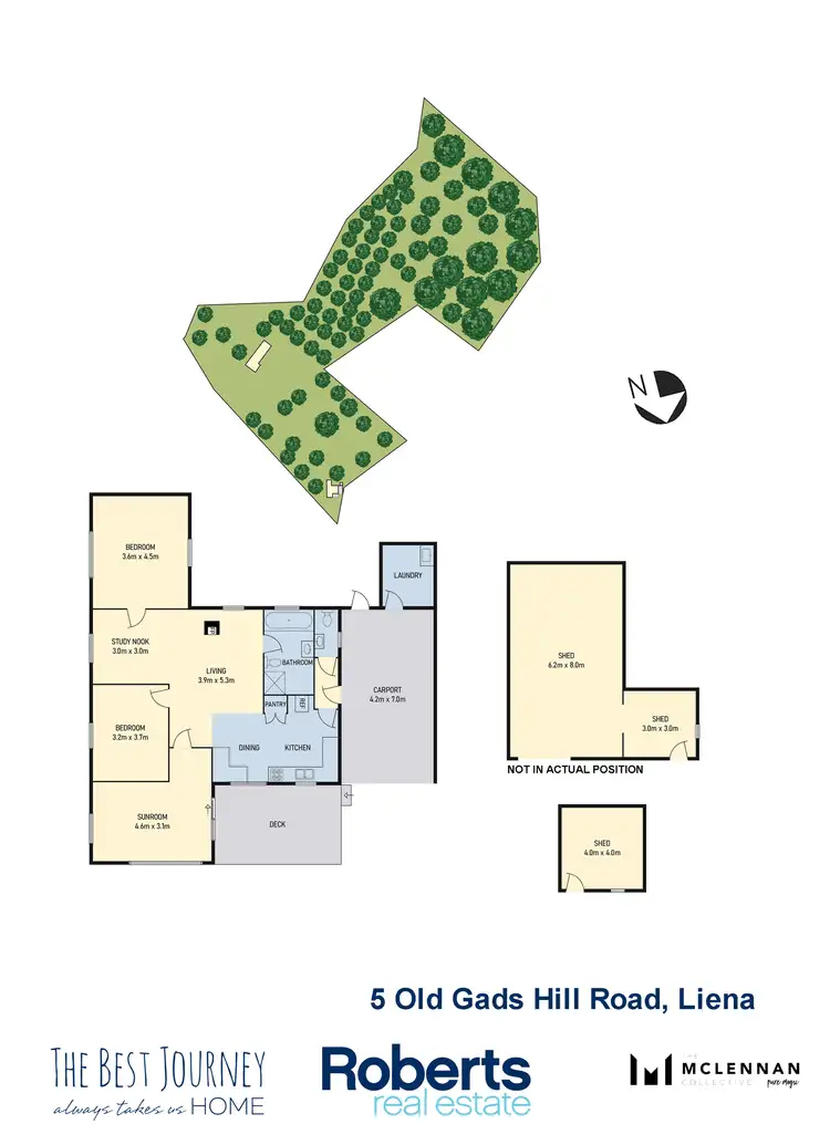 Floorplan of Homely house listing, 5 Old Gads Hill Road, Liena TAS 7304