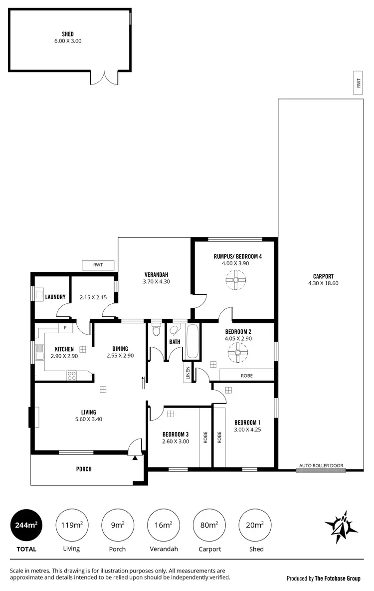 Floorplan of Homely house listing, 6 Audrey Avenue, Blair Athol SA 5084