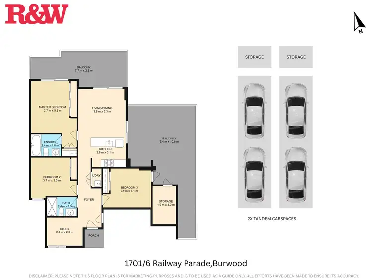 Floorplan of Homely apartment listing, 1701/6 Railway Parade, Burwood NSW 2134