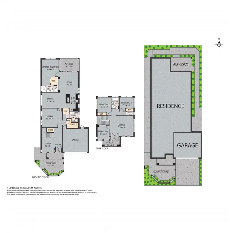 Floorplan of Homely house listing, 1 Sarda Lane, Jindalee WA 6036