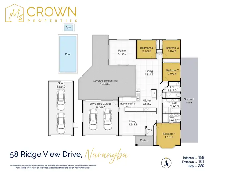 Floorplan of Homely house listing, 58 Ridge View Drive, Narangba QLD 4504