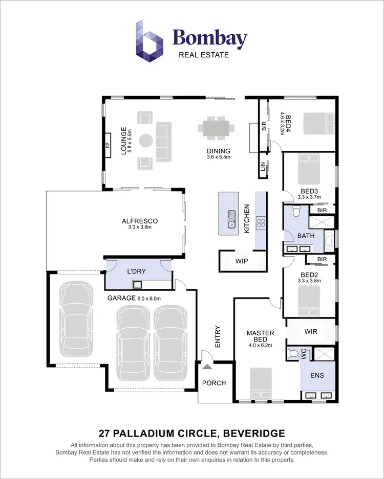 Floorplan of Homely house listing, 27 Palladium Circle, Beveridge VIC 3753