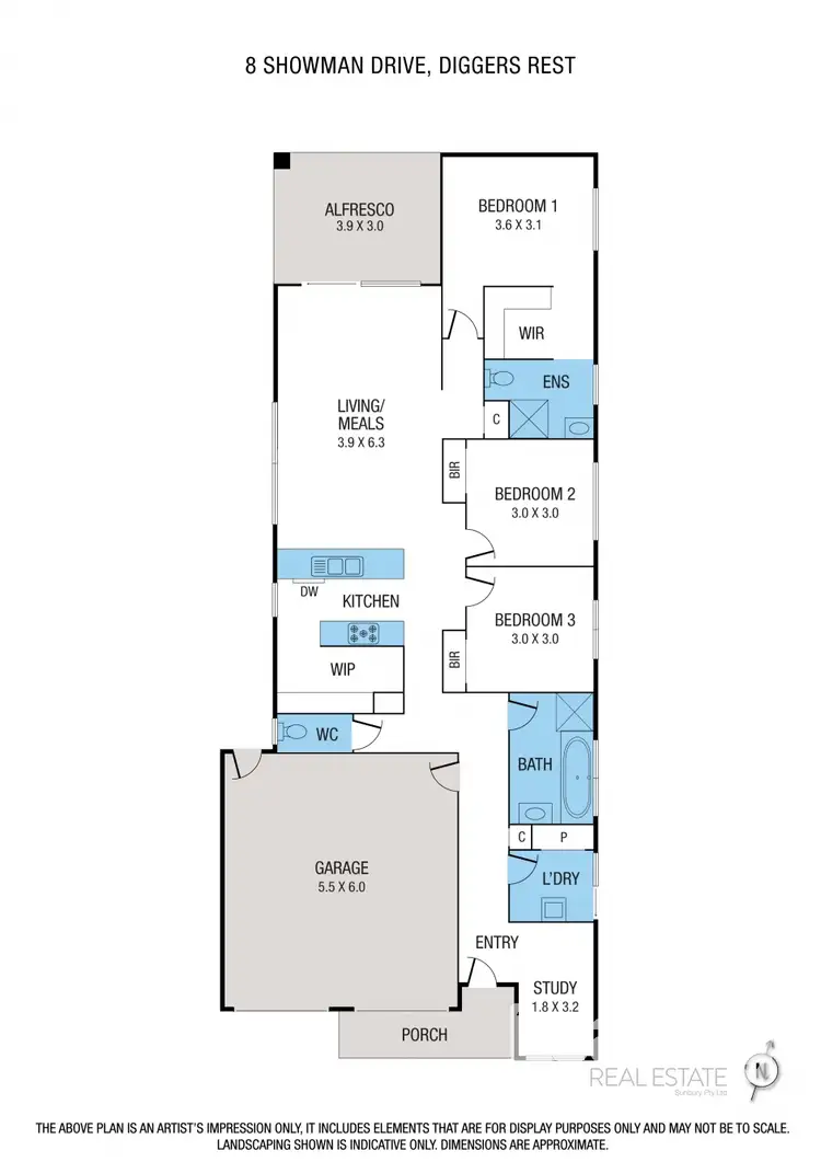 Floorplan of Homely house listing, 8 Showman Drive, Diggers Rest VIC 3427