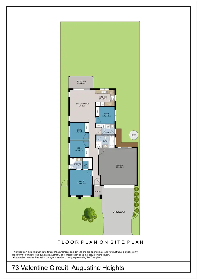 Floorplan of Homely house listing, 73 Valentine Circuit, Augustine Heights QLD 4300