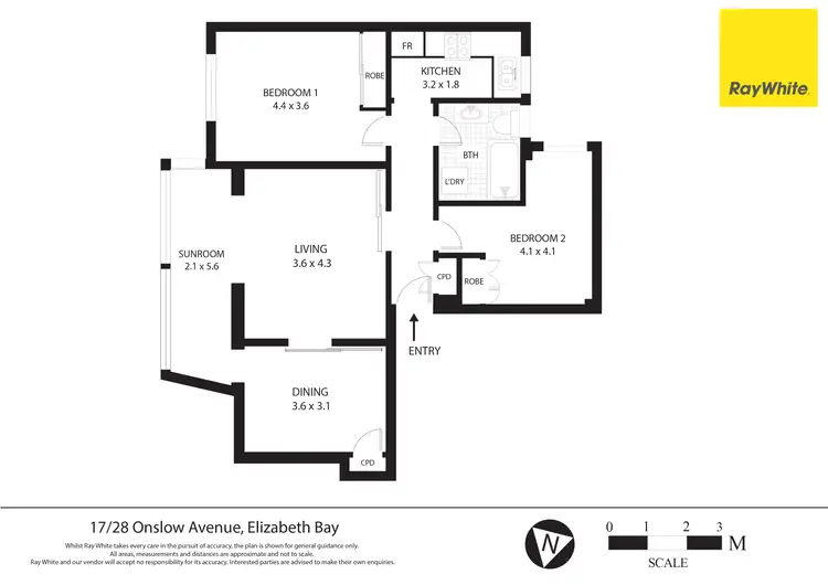 Floorplan of Homely apartment listing, 17/28 Onslow Avenue, Elizabeth Bay NSW 2011