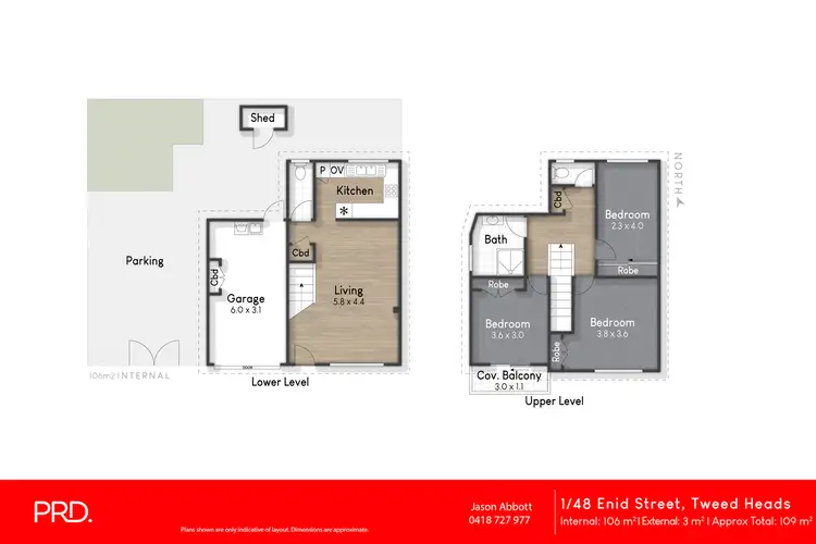 Floorplan of Homely townhouse listing, 1/46-48 Enid Street, Tweed Heads NSW 2485