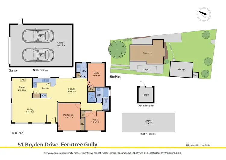 Floorplan of Homely house listing, 51 Bryden Drive, Ferntree Gully VIC 3156