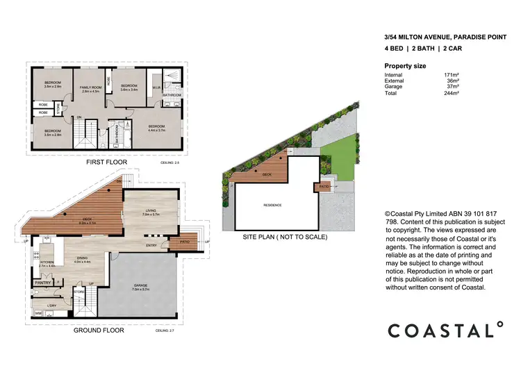 Floorplan of Homely house listing, 3/54 Milton Avenue, Paradise Point QLD 4216