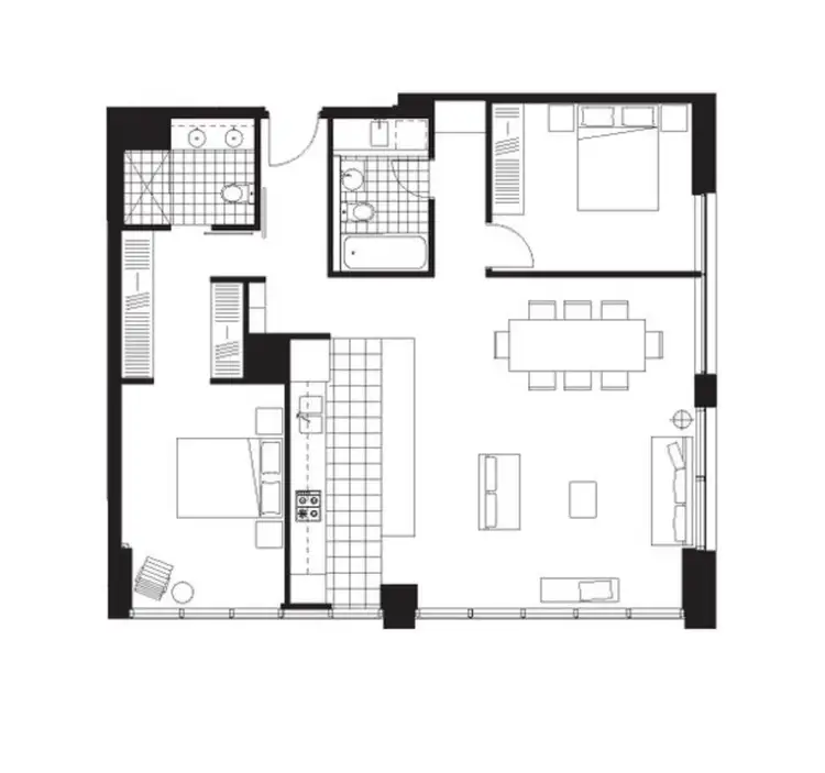 Floorplan of Homely apartment listing, 2612/1 Freshwater Place, Southbank VIC 3006
