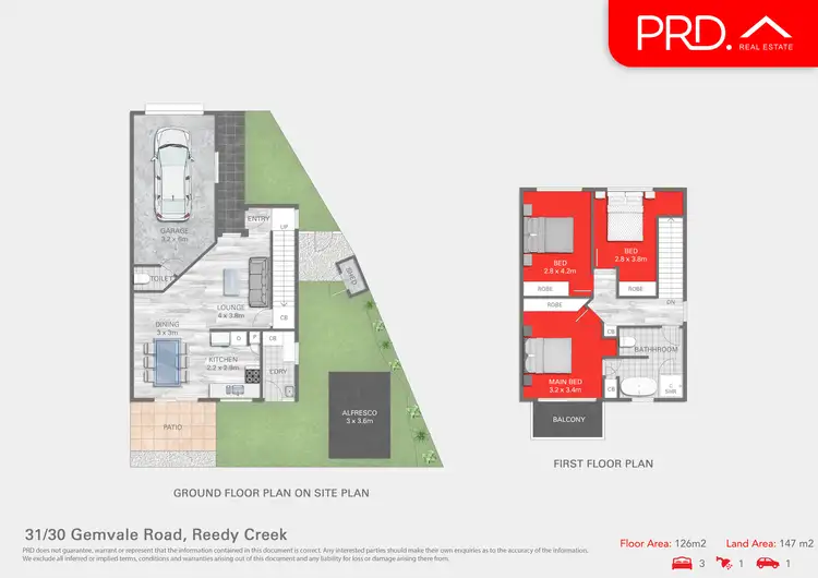 Floorplan of Homely townhouse listing, 31/30 Gemvale Road, Reedy Creek QLD 4227