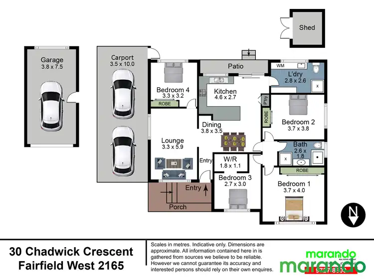 Floorplan of Homely house listing, 30 Chadwick Crescent, Fairfield West NSW 2165