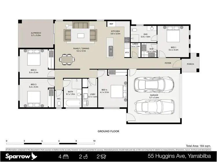 Floorplan of Homely house listing, 55 Huggins Avenue, Yarrabilba QLD 4207
