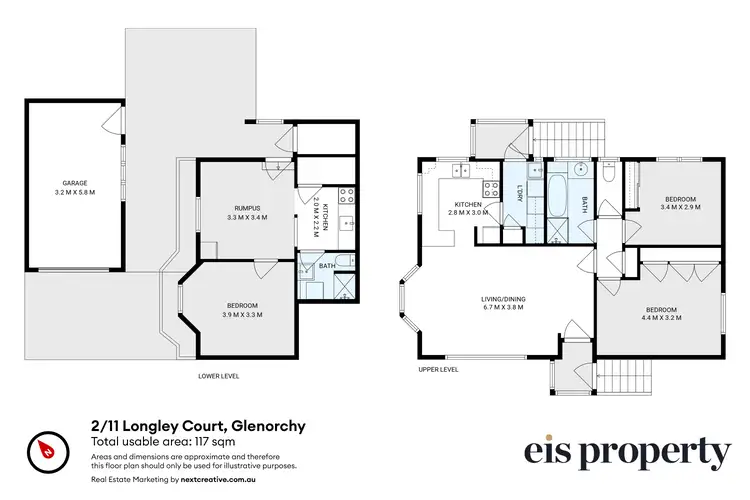 Floorplan of Homely house listing, 2/11 Longley Court, Glenorchy TAS 7010