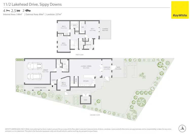 Floorplan of Homely townhouse listing, 11/2 Lakehead Drive, Sippy Downs QLD 4556