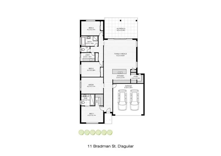 Floorplan of Homely house listing, 11 Bradman Street, D'aguilar QLD 4514