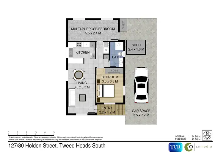 Floorplan of Homely other listing, 127/30 Holden Street, Tweed Heads South NSW 2486