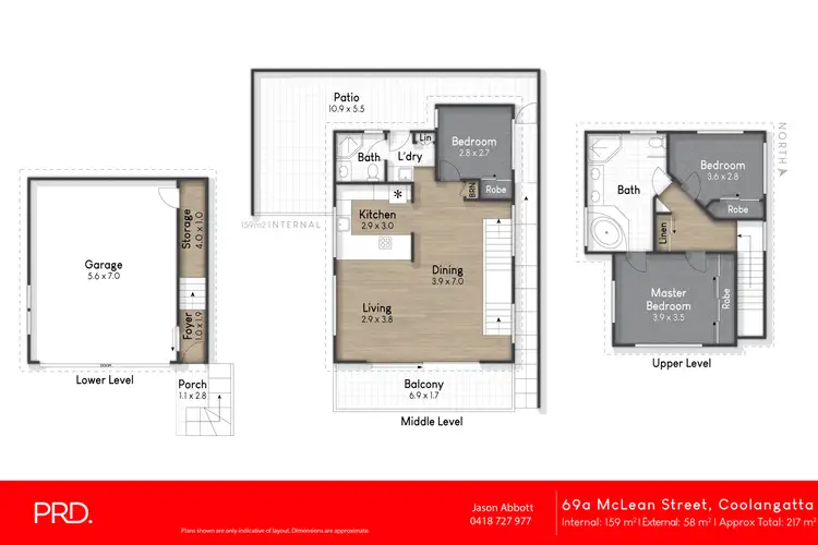 Floorplan of Homely semi-detached listing, 69A McLean Street, Coolangatta QLD 4225