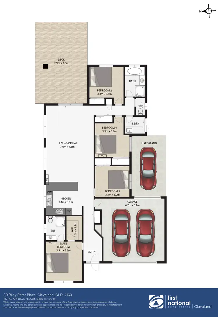 Floorplan of Homely house listing, 30 Riley Peter Place, Cleveland QLD 4163