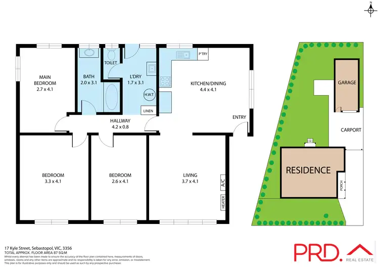 Floorplan of Homely house listing, 17 Kyle Street, Sebastopol VIC 3356