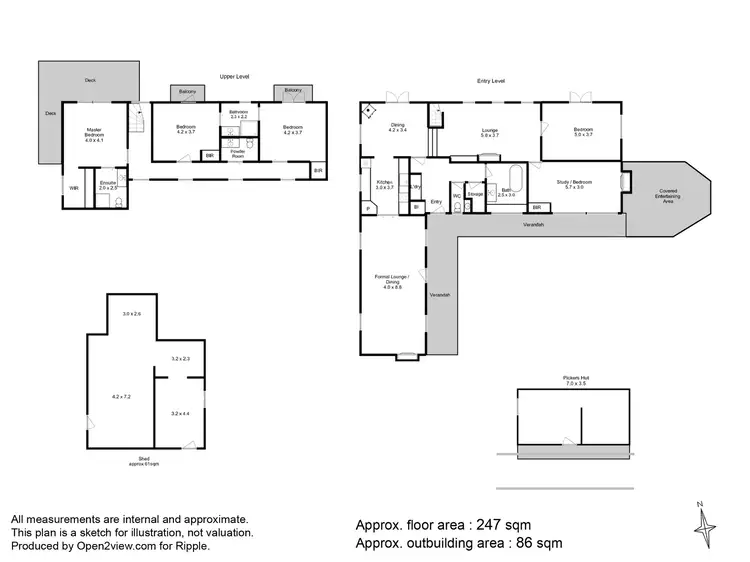 Floorplan of Homely house listing, 257 Baskerville Road, Old Beach TAS 7017