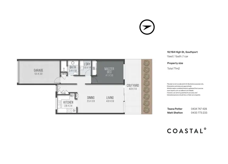 Floorplan of Homely townhouse listing, 10/164 High Street, Southport QLD 4215