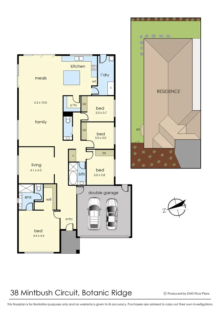 Floorplan of Homely house listing, 38 Mintbush Circuit, Botanic Ridge VIC 3977