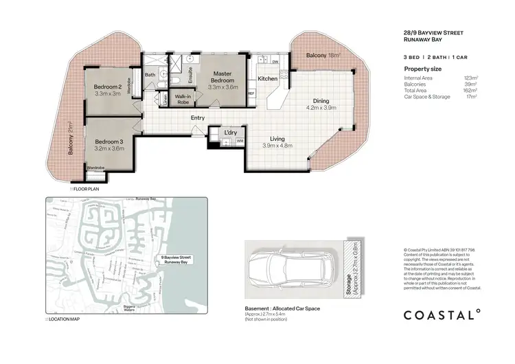 Floorplan of Homely unit listing, 28/9 Bayview Street, Runaway Bay QLD 4216