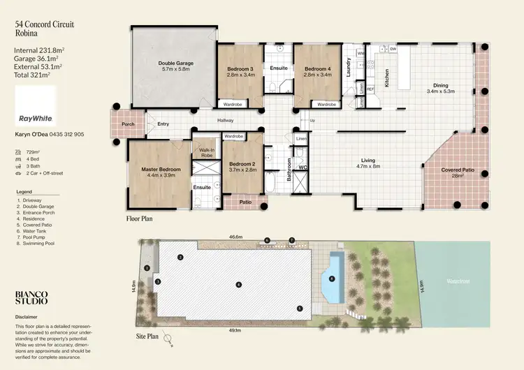 Floorplan of Homely house listing, 54 Concord Circuit, Robina QLD 4226